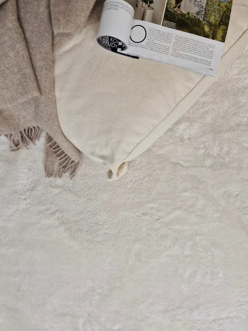 Cozy Ryeteppe 110x160 cm Rektangulær - Hvit - Tekstiler - Tepper & Matter - Moderne tepper - Ryeteppe