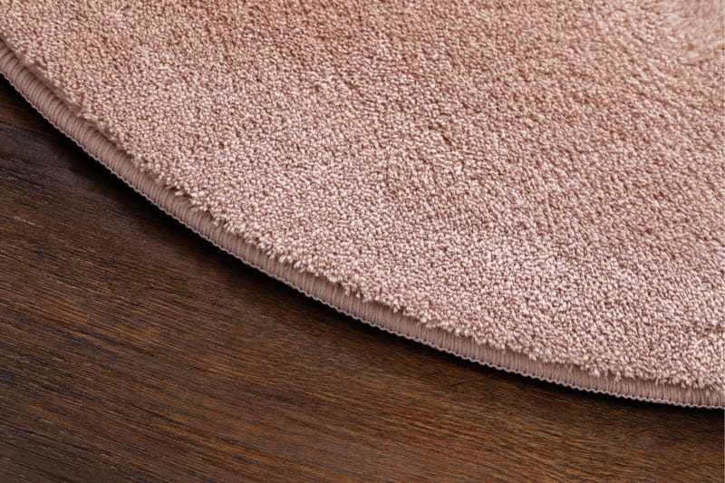 Cozy Ryeteppe 120 cm Rund - Rosa - Tekstiler - Tepper & Matter - Moderne tepper - Ryeteppe