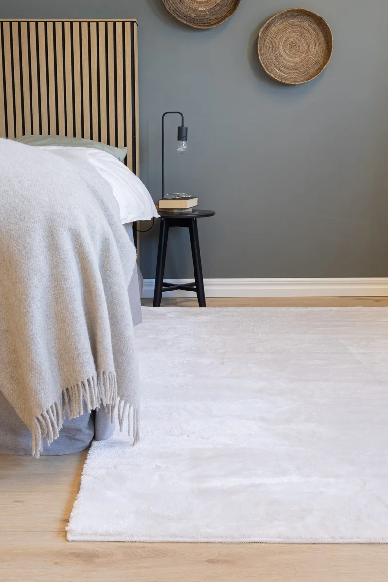 Cozy Ryeteppe 133x190 cm Rektangulær - Hvit - Tekstiler - Tepper & Matter - Moderne tepper - Ryeteppe