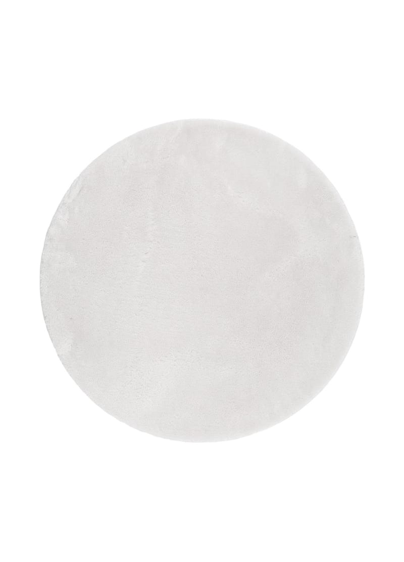 Cozy Ryeteppe 160 cm Rund, Hvit