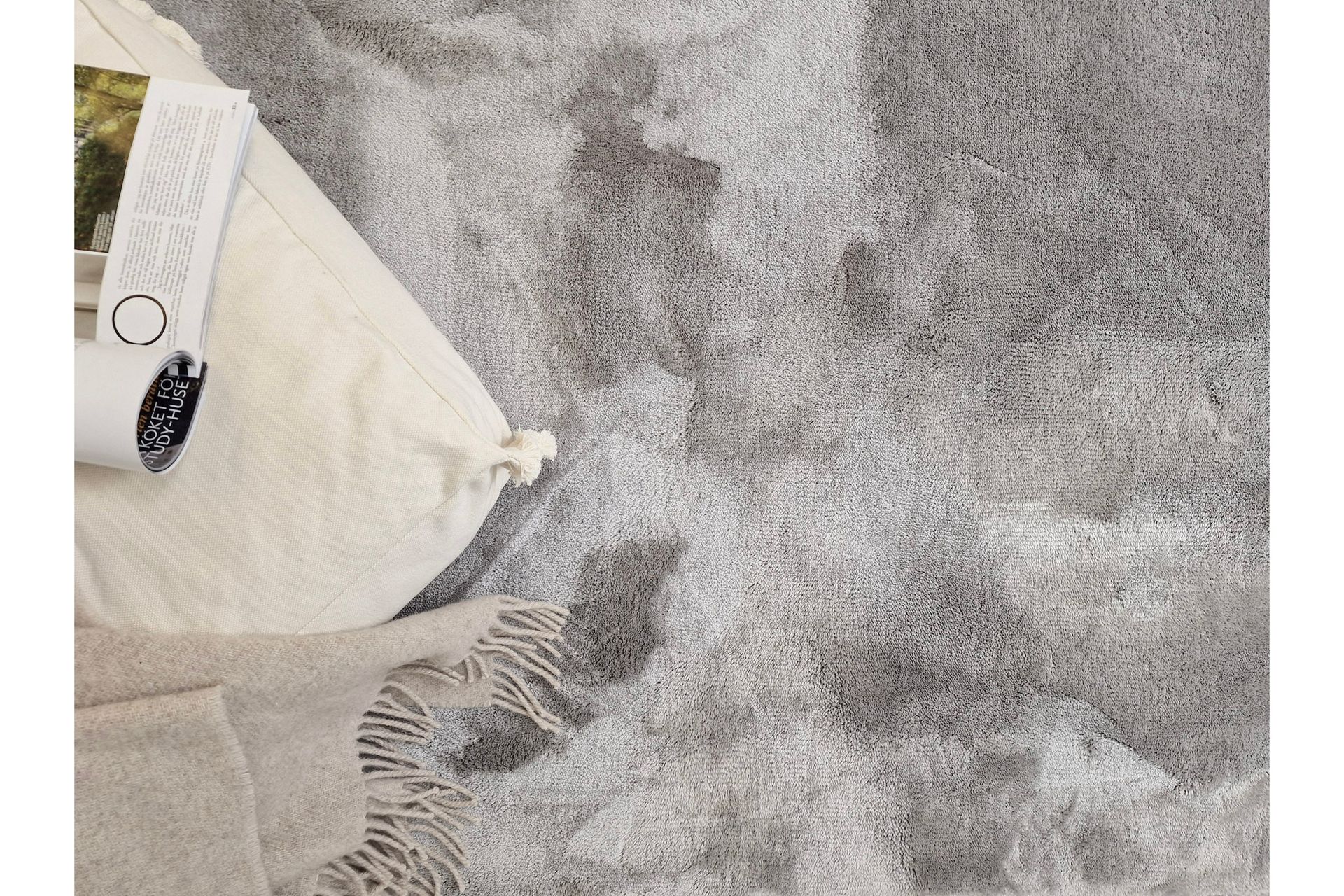 Cozy Ryeteppe 160x230 cm Rektangulær - Sølv - Tekstiler - Tepper & Matter - Moderne tepper - Ryeteppe