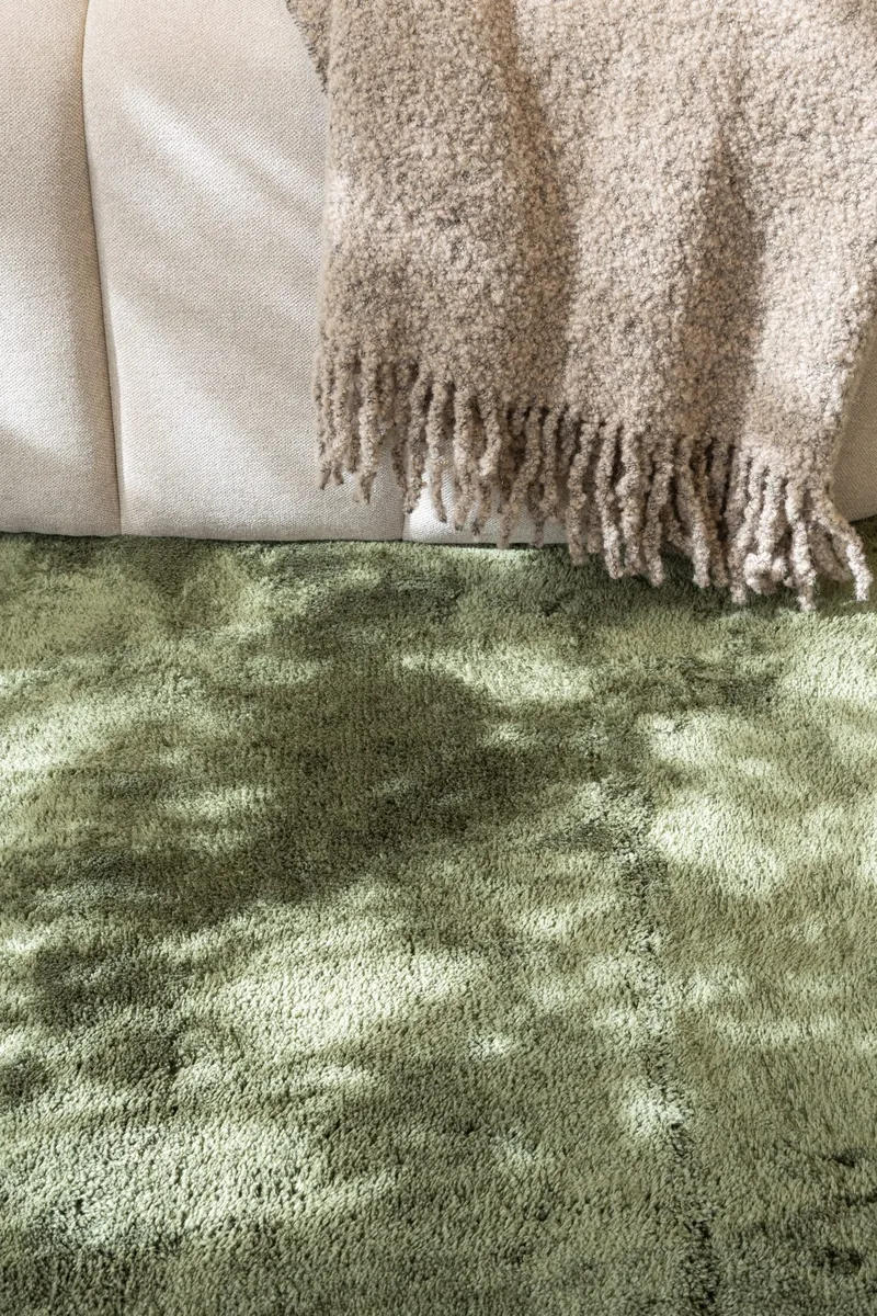 Cozy Ryeteppe 200x290 cm Rektangulær - Grønn - Tekstiler - Tepper & Matter - Moderne tepper - Ryeteppe