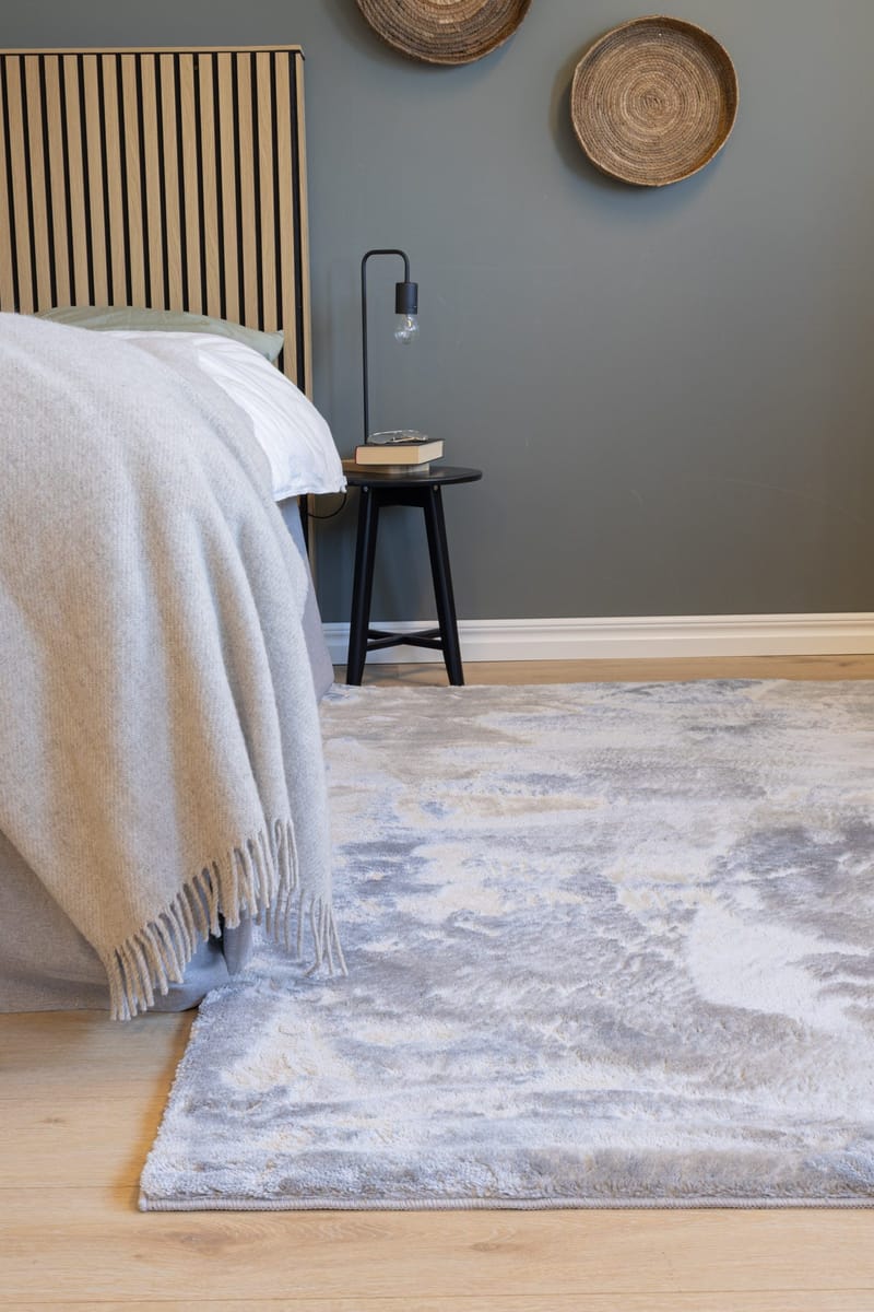 Cozy Ryeteppe 200x290 cm Rektangulær - Sølv - Tekstiler - Tepper & Matter - Moderne tepper - Ryeteppe