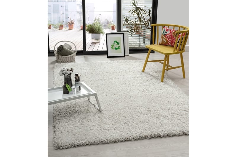 Floki Ryematte 200x290 cm Rektangulær - Hvit - Tekstiler - Tepper & Matter - Moderne tepper - Ryeteppe