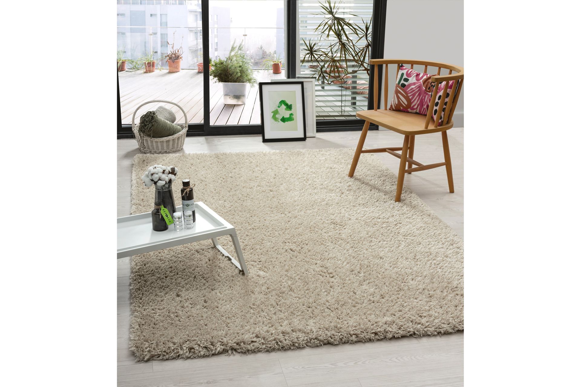 Floki Ryematte 200x290 cm Rektangulær - Natur - Tekstiler - Tepper & Matter - Moderne tepper - Ryeteppe