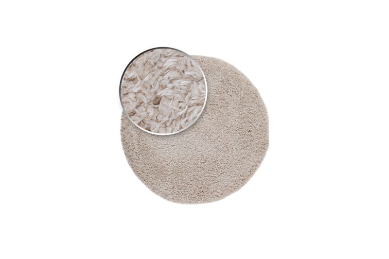 Floki Ryematte 240 cm Rund - Hvit - Tekstiler - Tepper & Matter - Moderne tepper - Ryeteppe