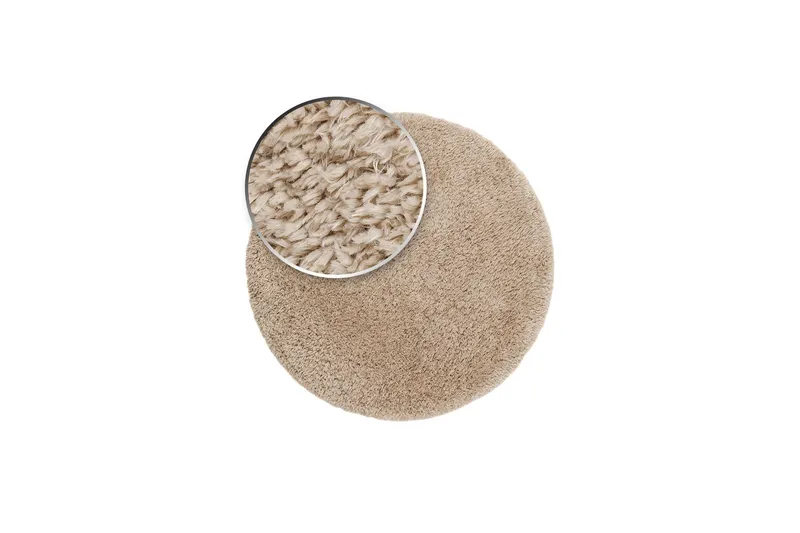 Floki Ryematte 240 cm Rund - Natur - Tekstiler - Tepper & Matter - Moderne tepper - Ryeteppe