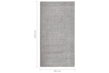Flossteppe lysegrå 80x150 cm sklisikkert - Grå - Tekstiler - Tepper & Matter - Moderne tepper - Ryeteppe