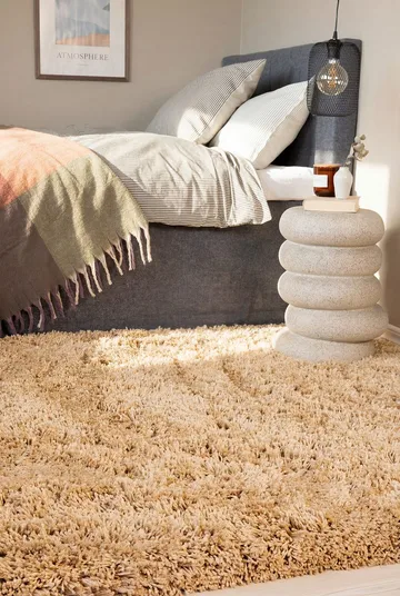 Håndvevd teppe KM Home Sorrento 160x230 Karamell - Karamell - Tekstiler - Tepper & Matter - Moderne tepper - Ryeteppe