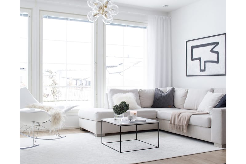 Hattara Matte 160x230 cm Hvit - VM Tepper - Tekstiler - Tepper & Matter - Moderne tepper - Ryeteppe