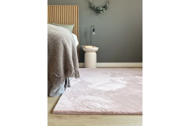 Heaven Ryematte 140x200 cm - Rosa - Tekstiler - Tepper & Matter - Moderne tepper - Ryeteppe