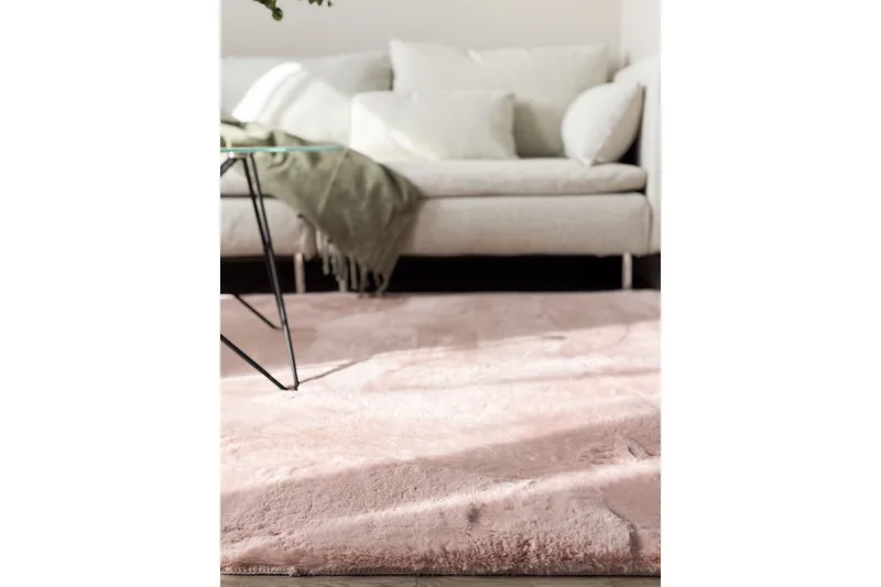 Heaven Ryematte 140x200 cm - Rosa - Tekstiler - Tepper & Matter - Moderne tepper - Ryeteppe