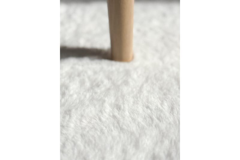 Heaven Ryematte 200 cm Rund Hvit - Tekstiler - Tepper & Matter - Moderne tepper - Ryeteppe