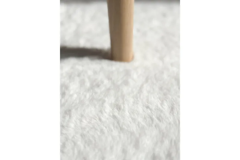 Heaven Ryematte 200 cm Rund Hvit - Tekstiler - Tepper & Matter - Moderne tepper - Ryeteppe