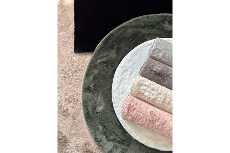 Heaven Ryematte Hvit Rund 160 - Hvit - Tekstiler - Tepper & Matter - Moderne tepper - Ryeteppe