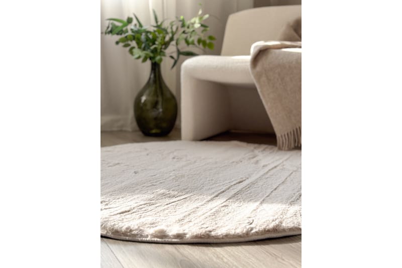 Heaven Ryematte Natur Rund 160 - Natur - Tekstiler - Tepper & Matter - Moderne tepper - Ryeteppe