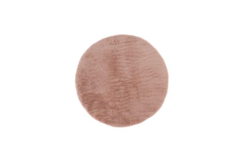 Heaven Ryematte Rosa rund 80 - Rosa - Tekstiler - Tepper & Matter - Moderne tepper - Ryeteppe