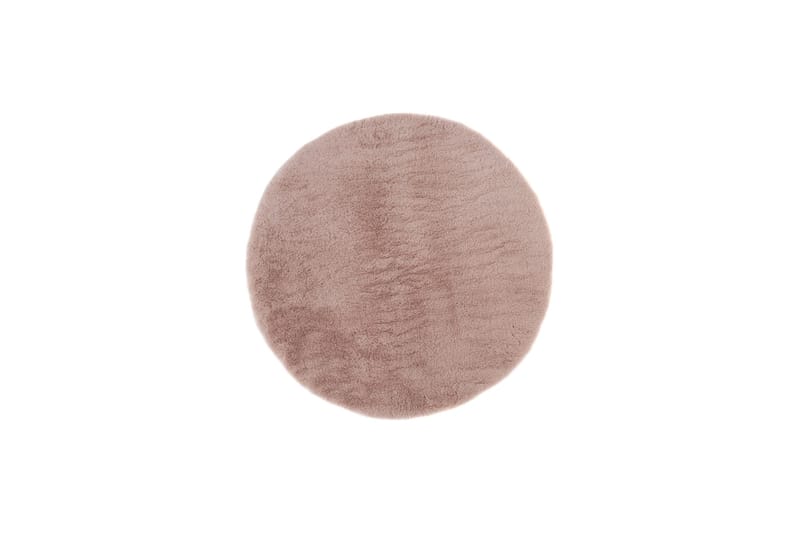 Heaven Ryematte Rosa rund 80 - Rosa - Tekstiler - Tepper & Matter - Moderne tepper - Ryeteppe