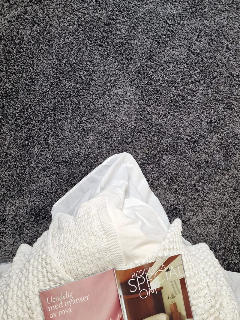 Lounge Ryeteppe 160x230 cm Rektangulær - Grafitt - Tekstiler - Tepper & Matter - Moderne tepper - Ryeteppe