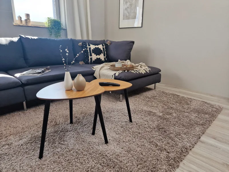 Lounge Ryeteppe 160x230 cm Rektangulær - Lin - Tekstiler - Tepper & Matter - Moderne tepper - Ryeteppe