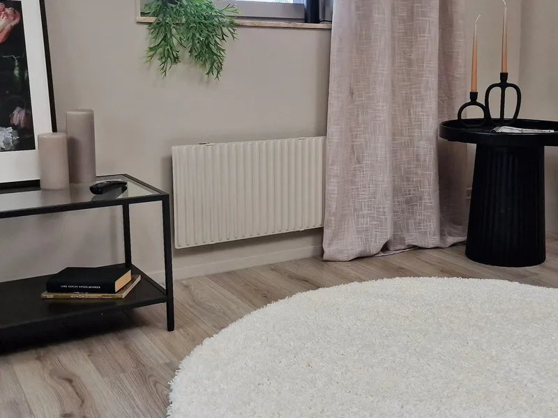 Lounge Ryeteppe 240 cm Rund - Hvit - Tekstiler - Tepper & Matter - Moderne tepper - Ryeteppe