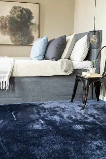 Maskinvevd teppe KM Home Novelle 200x290 Blå - Blå - Tekstiler - Tepper & Matter - Moderne tepper - Ryeteppe