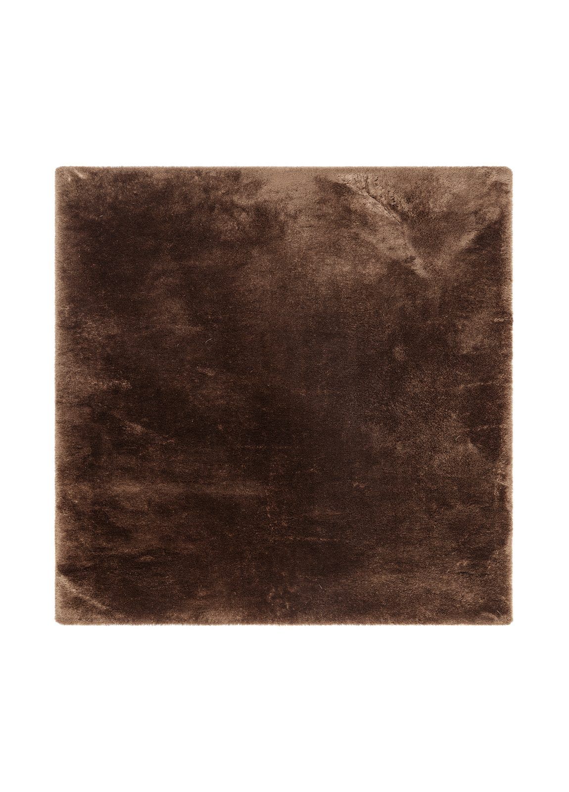 Maskinvevd teppe KM Home Novelle KVADRAT 240x240 Sjokolade - Sjokolade