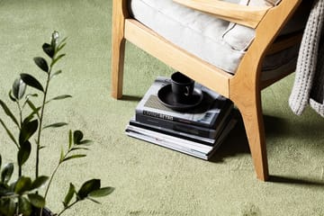 Satine Matte Rund 133 cm Grønn - Vm Carpet - Tekstiler - Tepper & Matter - Moderne tepper - Ryeteppe