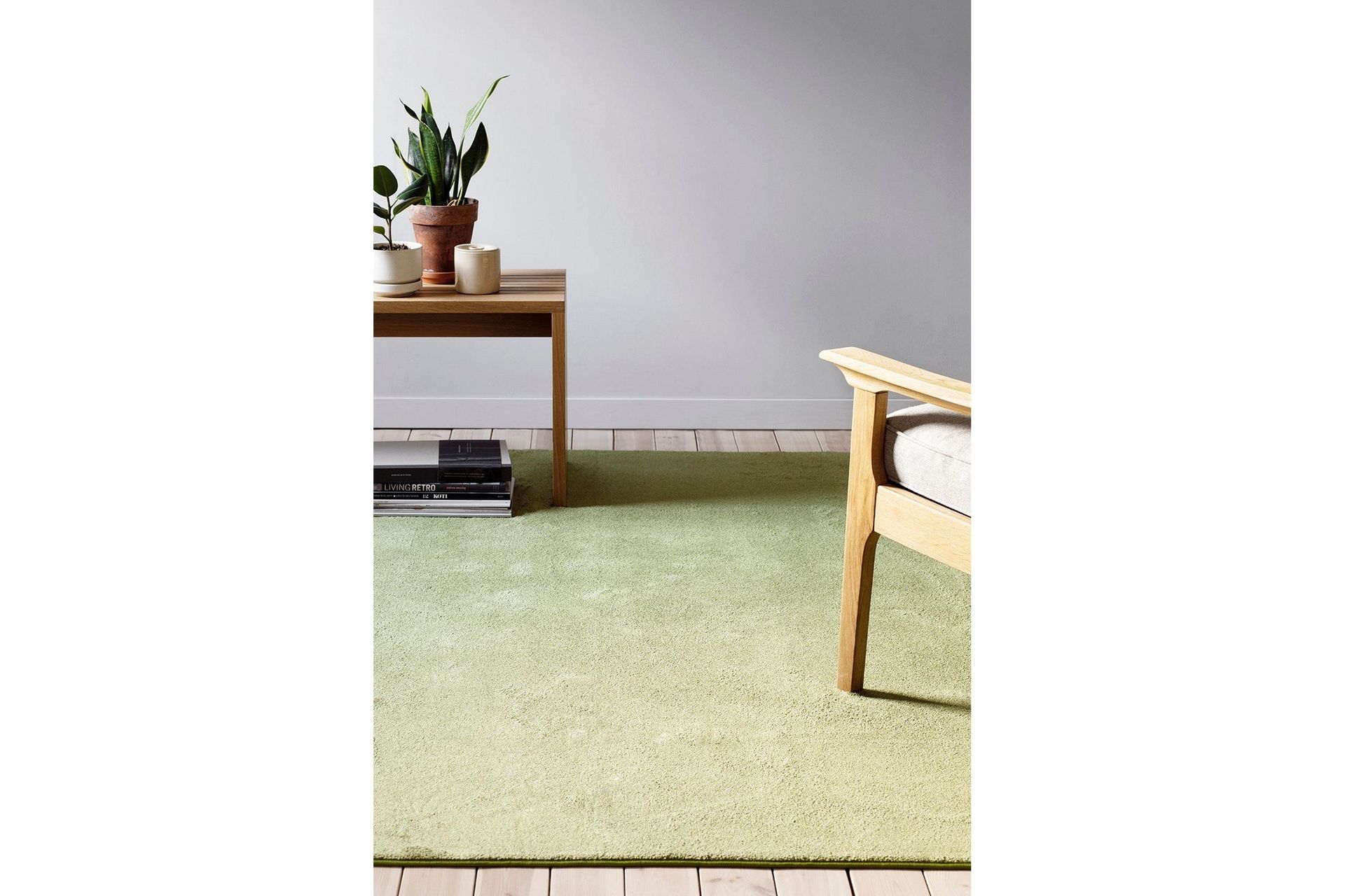 Satine Matte Rund 133 cm Grønn - Vm Carpet