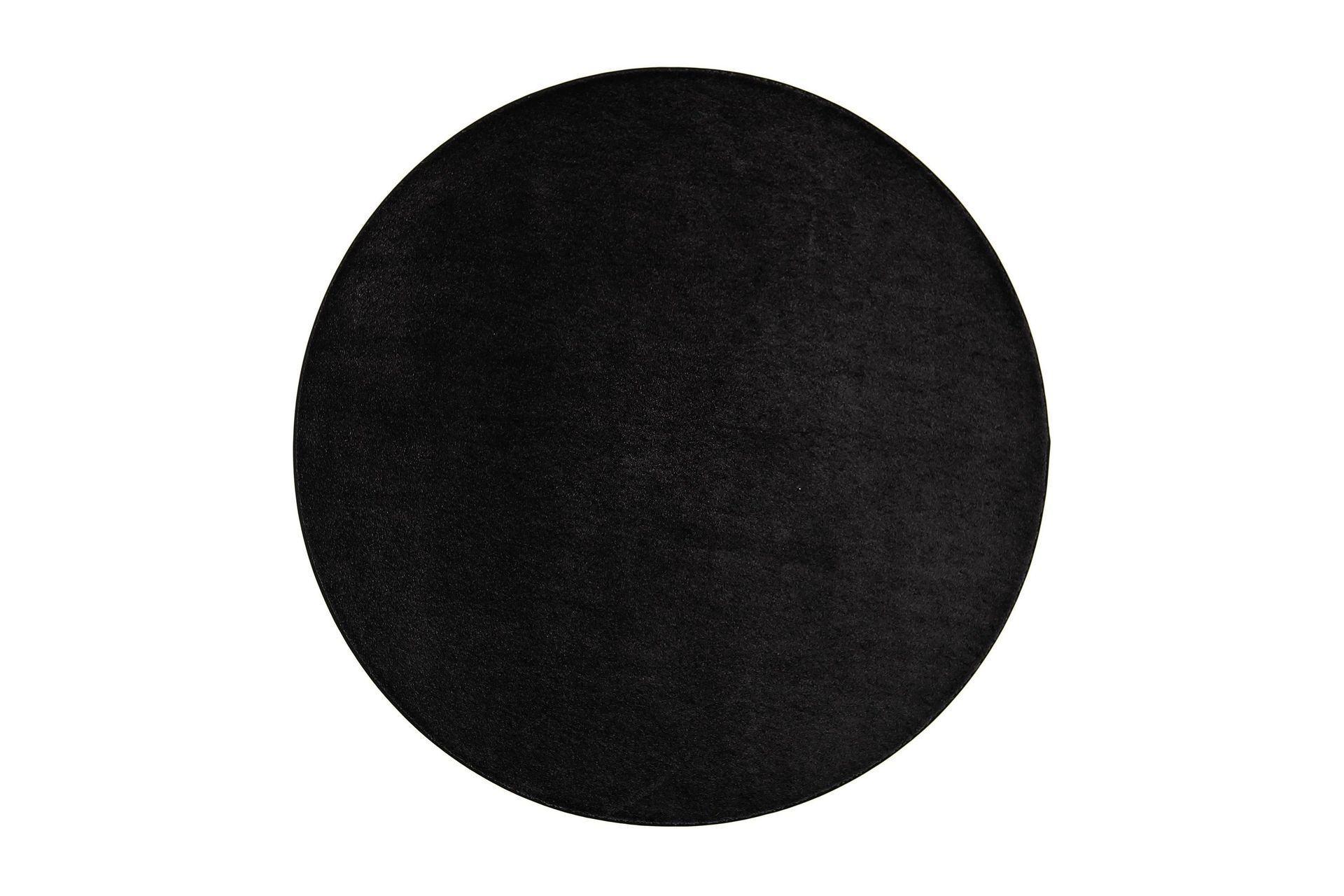 Satine Matte Rund 133 cm Svart - Vm Carpet