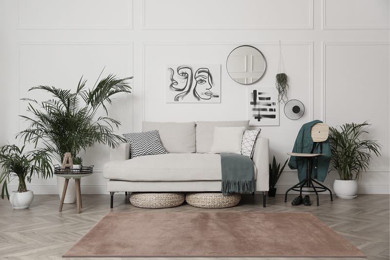 Sheraton Ryematte Rektangulær 160x230 cm - Linne - Tekstiler - Tepper & Matter - Moderne tepper - Ryeteppe