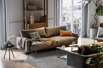 Sheraton Ryematte Rund 120 cm - Grå - Tekstiler - Tepper & Matter - Moderne tepper - Ryeteppe