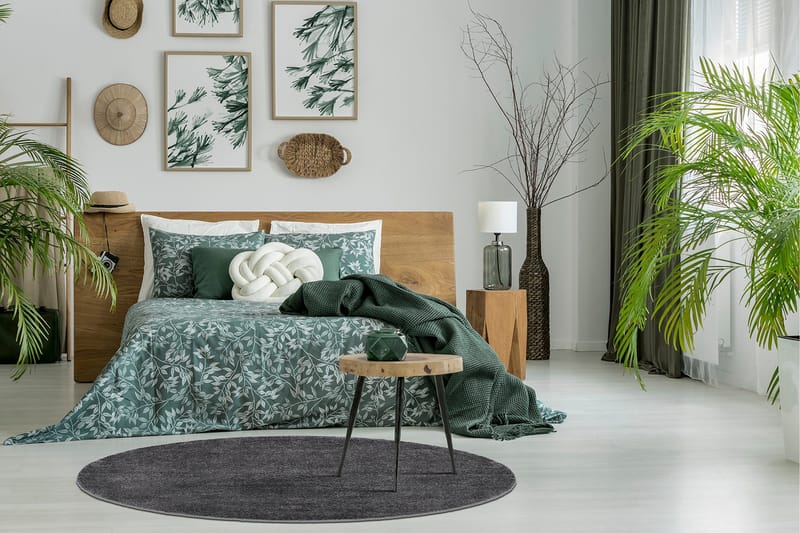 Sheraton Ryematte Rund 240 cm - Grafitt - Tekstiler - Tepper & Matter - Moderne tepper - Ryeteppe