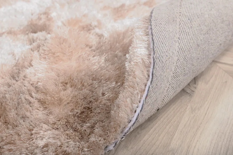 Shiva Ryematte Rund 200 cm - Champagne - Tekstiler - Tepper & Matter - Moderne tepper - Ryeteppe