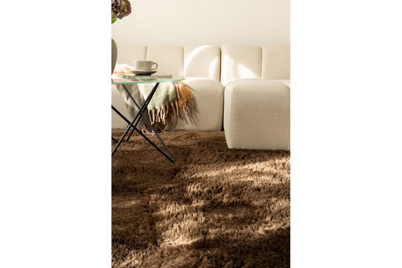 Ryeteppe Teddybear - 200x290 cm, Sjokolade - Tekstiler - Tepper & Matter - Moderne tepper - Ryeteppe