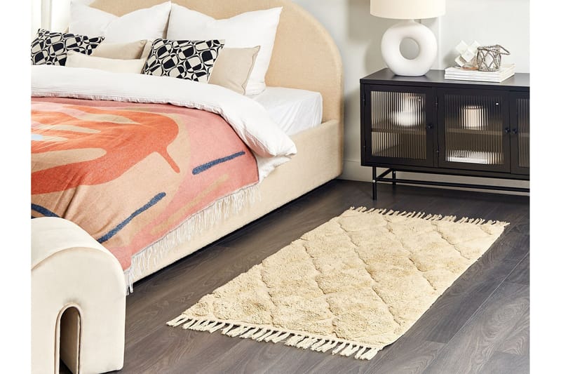 Sanliurfa Ryeteppe 80x150 cm - Beige - Tekstiler - Tepper & Matter - Moderne tepper - Ryeteppe