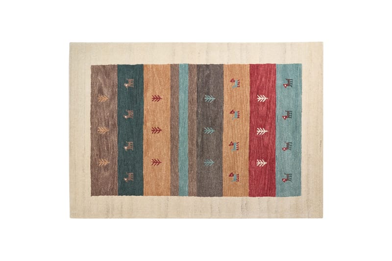 Sarilar Ryeteppe 160x230 cm - Rød - Tekstiler - Tepper & Matter - Moderne tepper - Ullteppe
