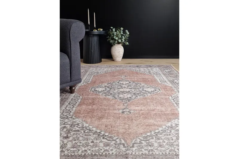 Saveh Wiltonteppe 200x290 cm Rektangulær - Brun - Tekstiler - Tepper & Matter - Moderne tepper - Wiltontepper