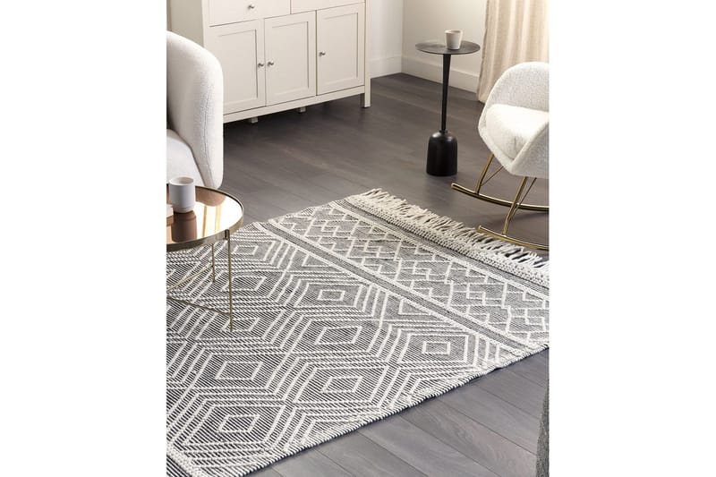 Savuca Ullteppe 160x230 cm - Svart/hvit - Tekstiler - Tepper & Matter - Moderne tepper - Ullteppe