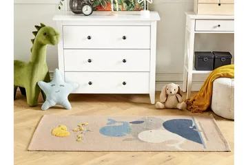 Seai Bomullsteppe 80x150 cm - Beige - Tekstiler - Barnetekstiler - Barnetepper
