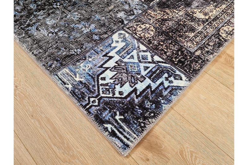 Shiraz Wiltonteppe 80x300 cm Oval - Blå - Tekstiler - Tepper & Matter - Moderne tepper - Wiltontepper