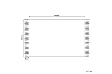 Silchar Bomullsteppe 140x200 cm - Beige - Tekstiler - Tepper & Matter - Moderne tepper - Bomullstepper