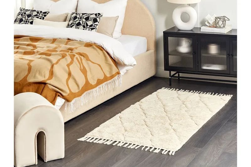 Silchar Bomullsteppe 80x150 cm - Beige - Tekstiler - Tepper & Matter - Moderne tepper - Bomullstepper