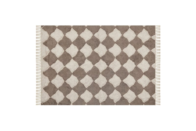 Sinop Bomullsteppe 140x200 cm - Brun - Tekstiler - Tepper & Matter - Moderne tepper - Bomullstepper