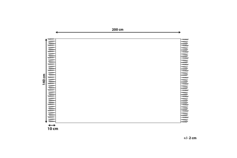 Sinop Bomullsteppe 140x200 cm - Brun - Tekstiler - Tepper & Matter - Moderne tepper - Bomullstepper