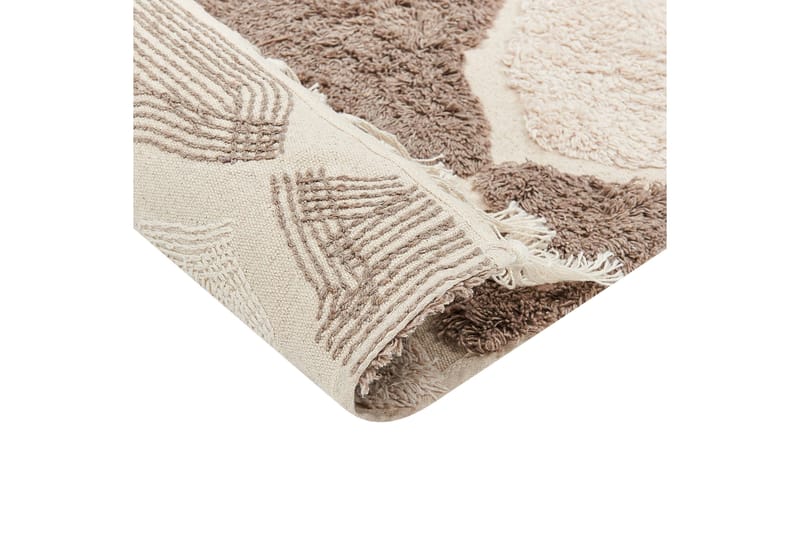 Sinop Bomullsteppe 140x200 cm - Brun - Tekstiler - Tepper & Matter - Moderne tepper - Bomullstepper