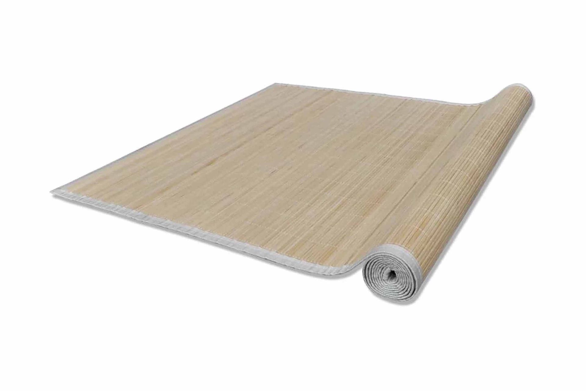 Firkantet Natural Bambus Teppe 120 x 180 cm - Beige - Tekstiler - Tepper & Matter - Moderne tepper - Sisaltepper