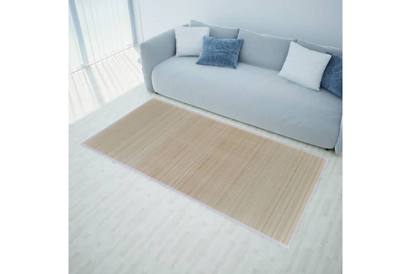 Firkantet Natural Bambus Teppe 80 x 300 cm - Beige - Tekstiler - Tepper & Matter - Moderne tepper - Sisaltepper