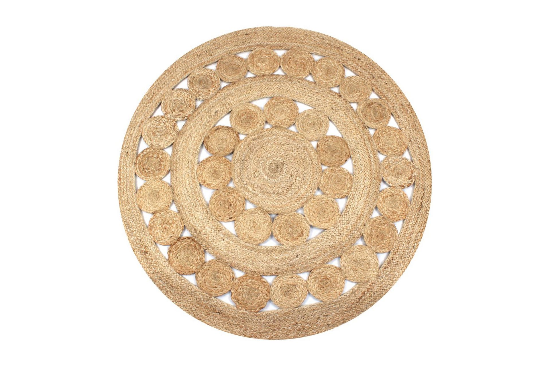 Matte flettet jute 120 cm rund - Natur - Tekstiler - Tepper & Matter - Moderne tepper - Sisaltepper