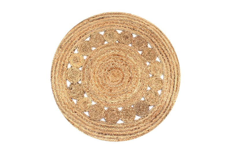 Matte flettet jute 90 cm rund - Natur - Tekstiler - Tepper & Matter - Moderne tepper - Sisaltepper